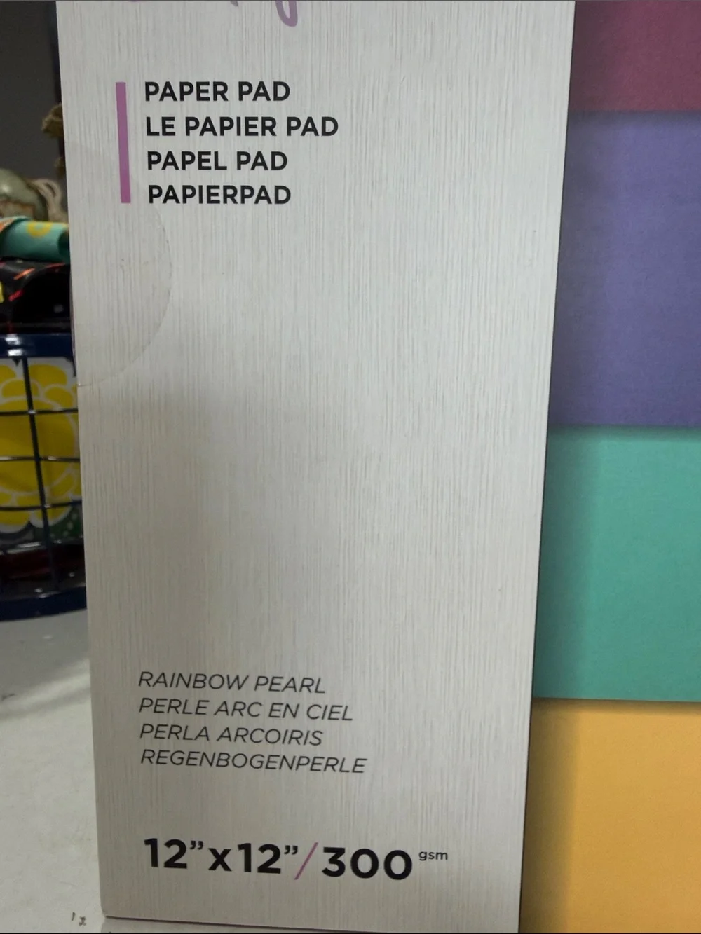 Crafters Companion Rainbow Pearl Paper Pad